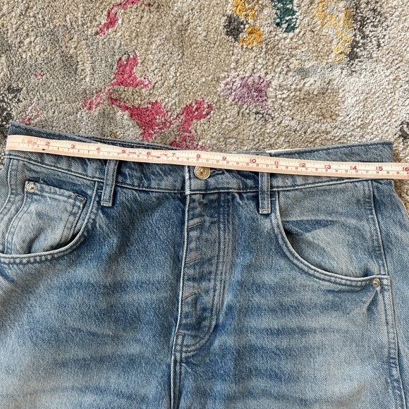 Free People - Good Luck Barrel Jeans in Barnyard Blue NWOT - Picture 4 of 5